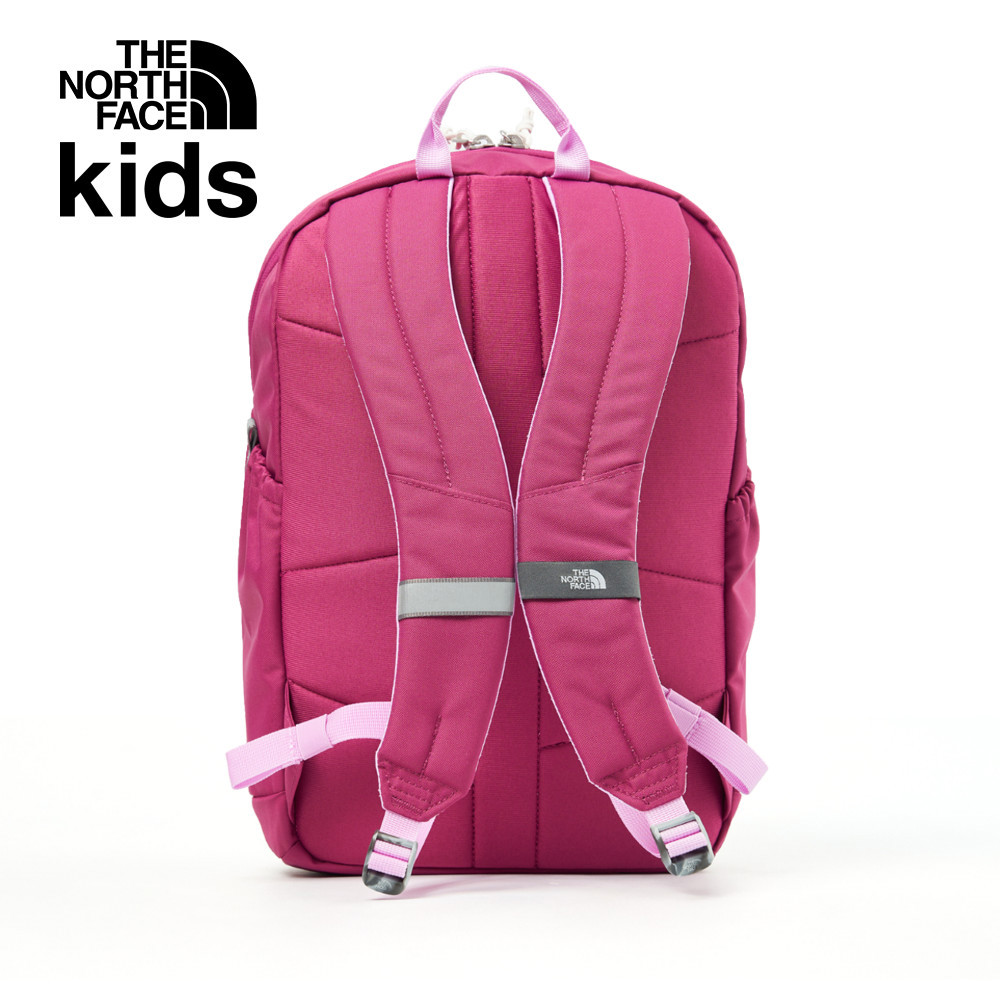 The North Face北面兒童粉紅色舒適背負大容量休閒後背包｜52VXBC9
