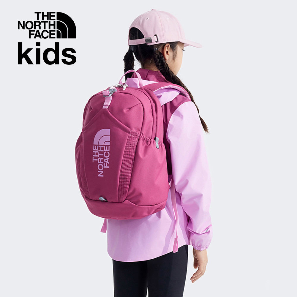 The North Face北面兒童粉紅色舒適背負大容量休閒後背包｜52VXBC9