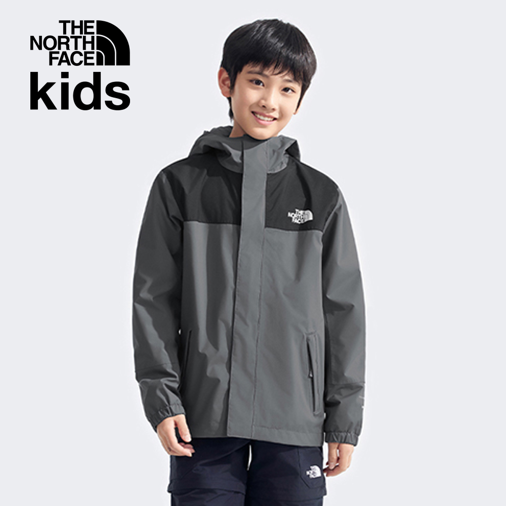 【限時搶購】兒童灰色DryVent防水透氣衝鋒衣｜8A480UZ