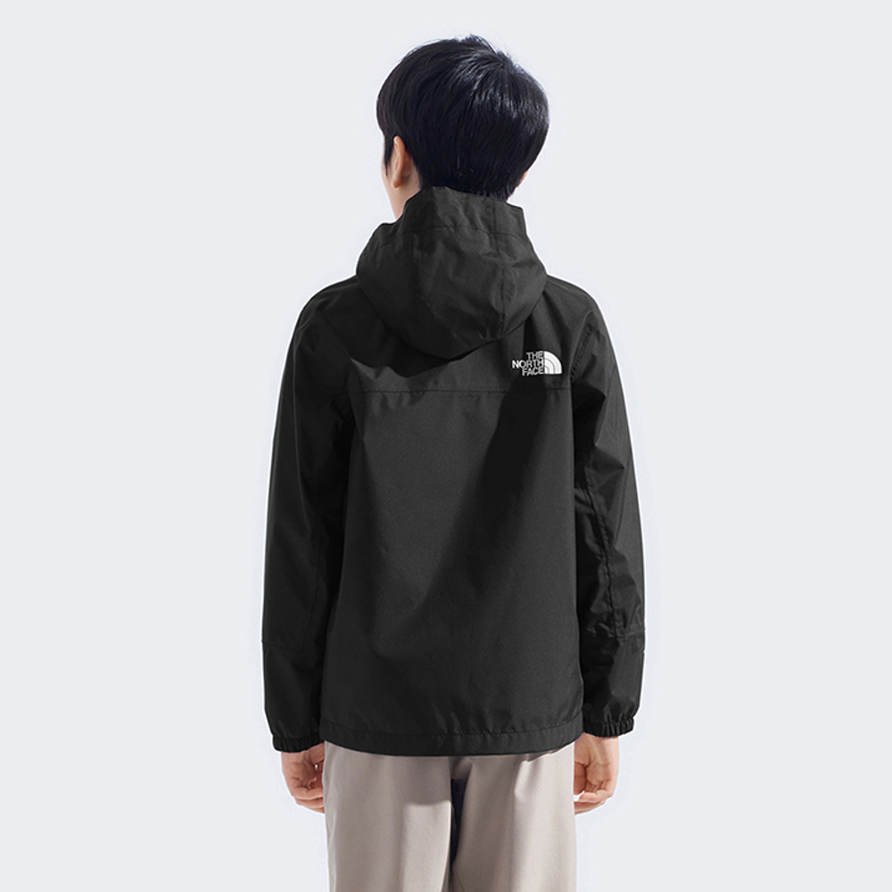 The North Face北面兒童黑色DryVent防水透氣衝鋒衣｜8A48KX7