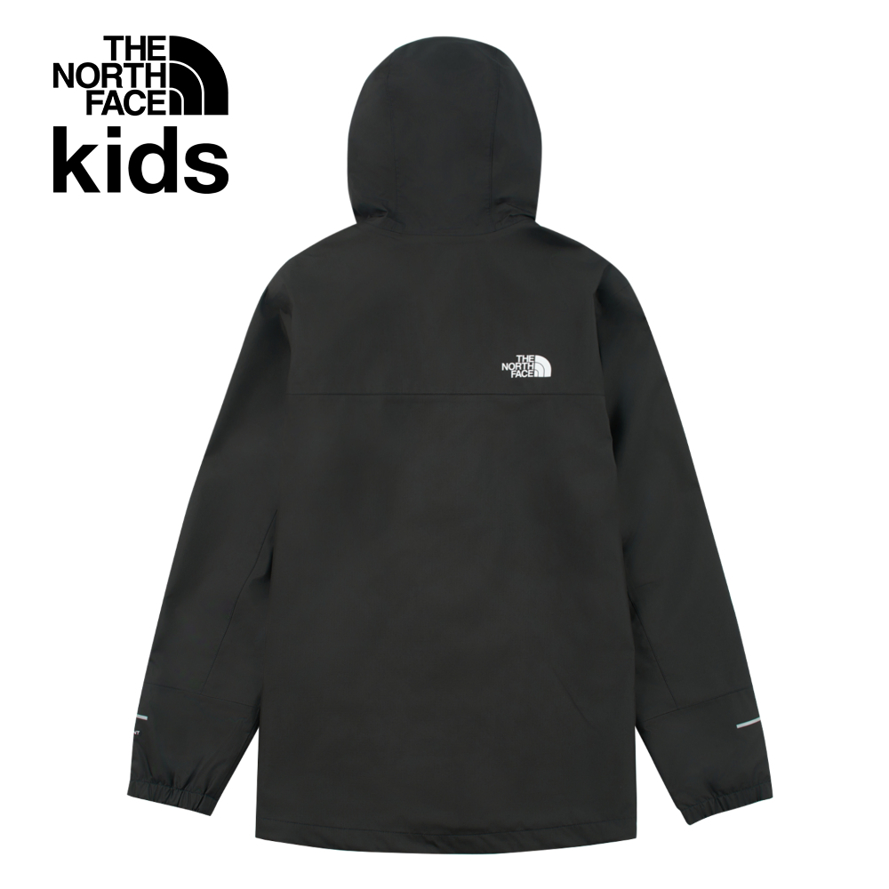 The North Face北面兒童黑色DryVent防水透氣衝鋒衣｜8A48KX7