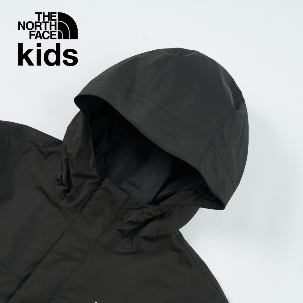 The North Face北面兒童黑色DryVent防水透氣衝鋒衣｜8A48KX7