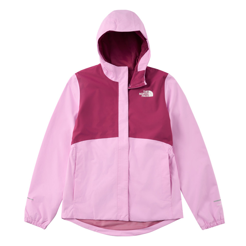 【10/24 00點週末限定】The North Face北面兒童粉紅色DryVent防水透氣衝鋒衣｜8A496FI
