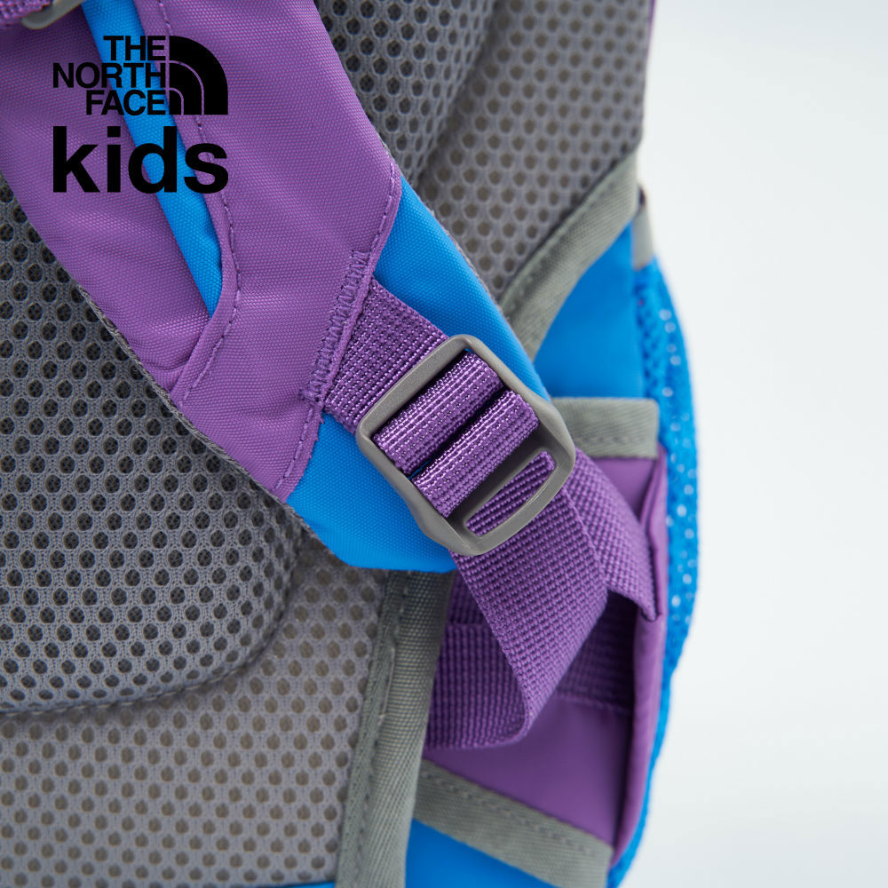 The North Face北面兒童紫色大尺寸品牌LOGO休閒後背包｜8AMXBET