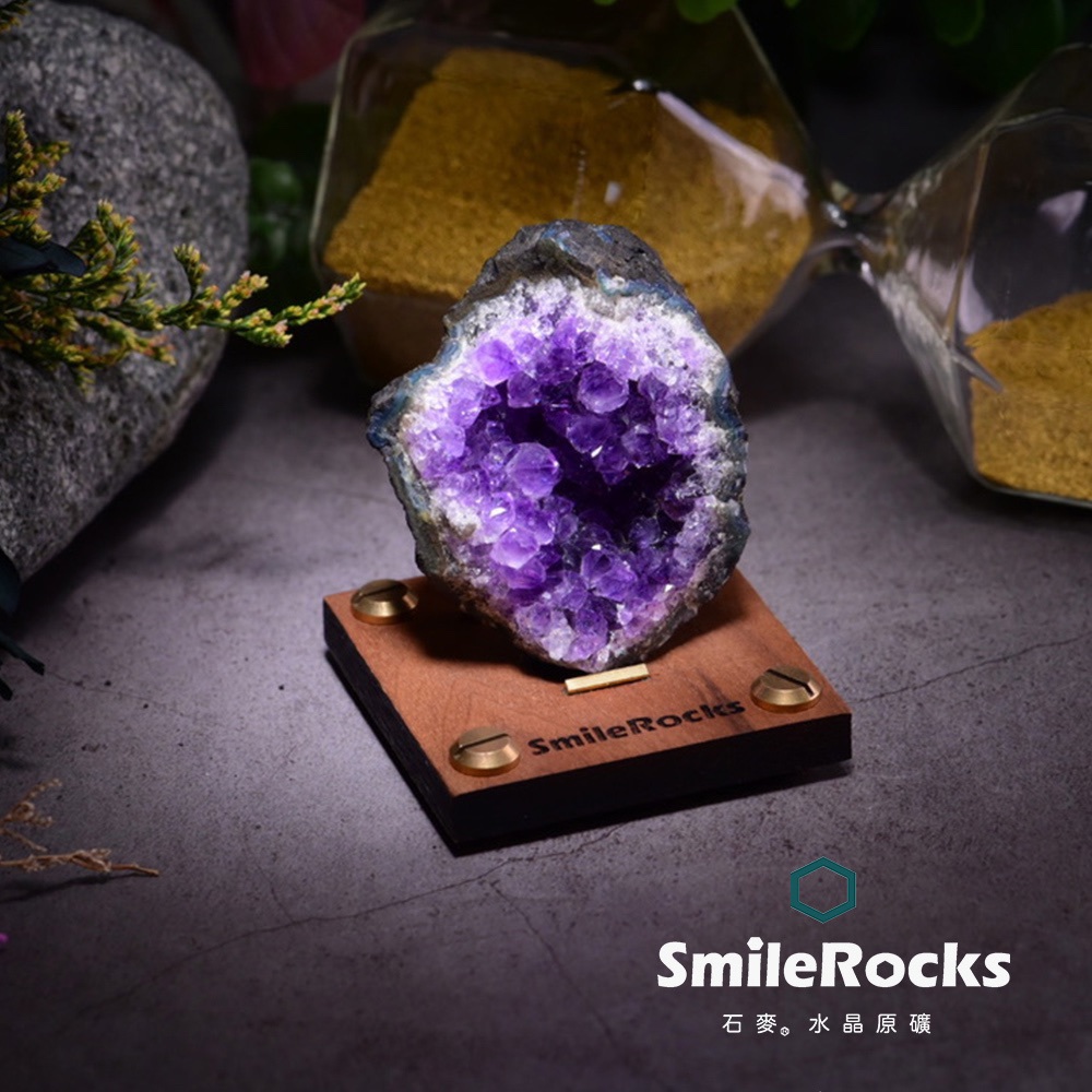 【石麥半寶石】紫水晶片原礦No.104512507-廠商直送