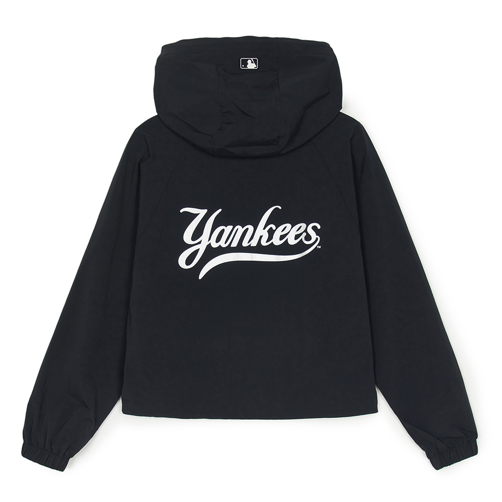 MLB 女版抗UV防曬涼感防風外套 Varsity系列 紐約洋基隊 (3FWJV0153-50BKS)