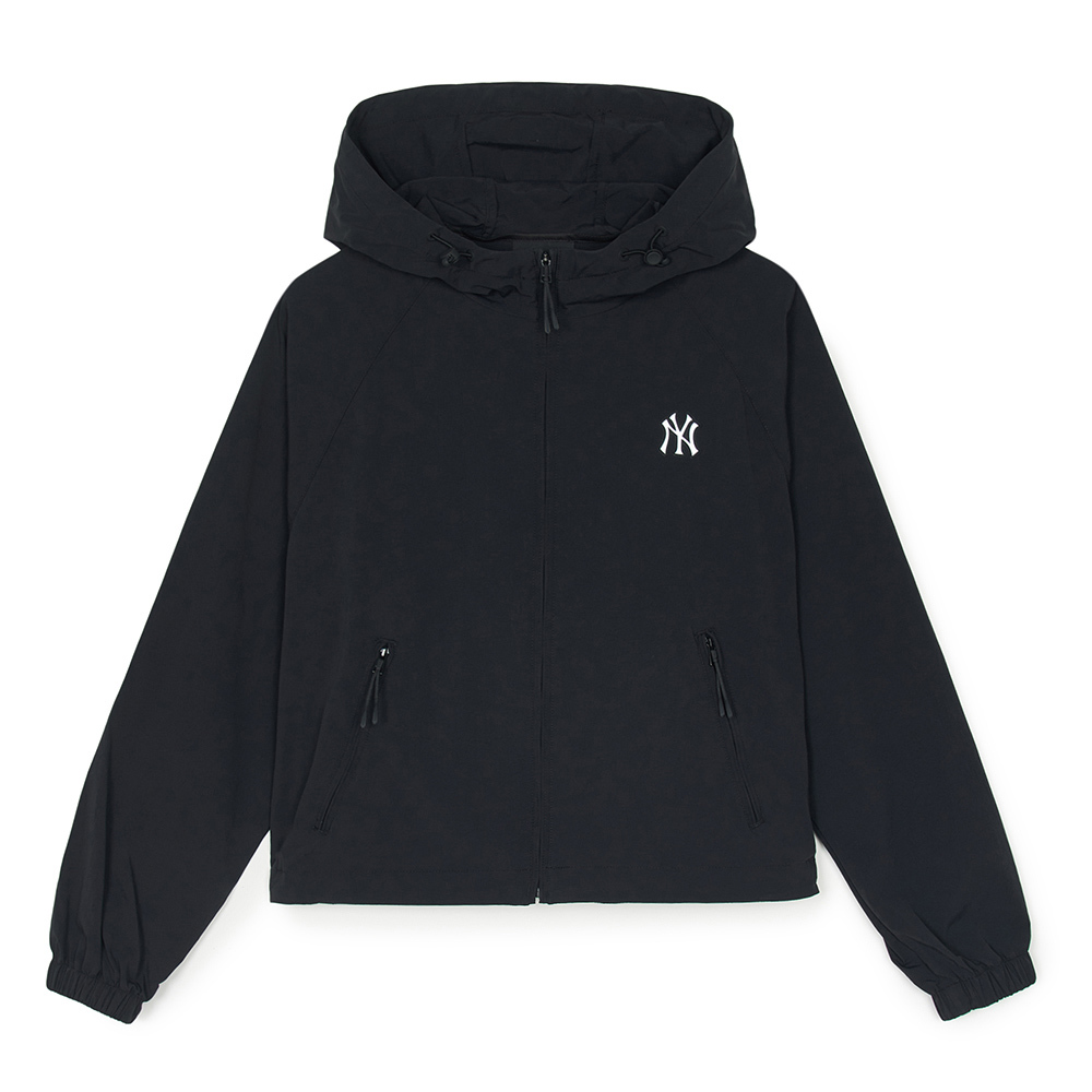 MLB 女版抗UV防曬涼感防風外套 Varsity系列 紐約洋基隊 (3FWJV0153-50BKS)