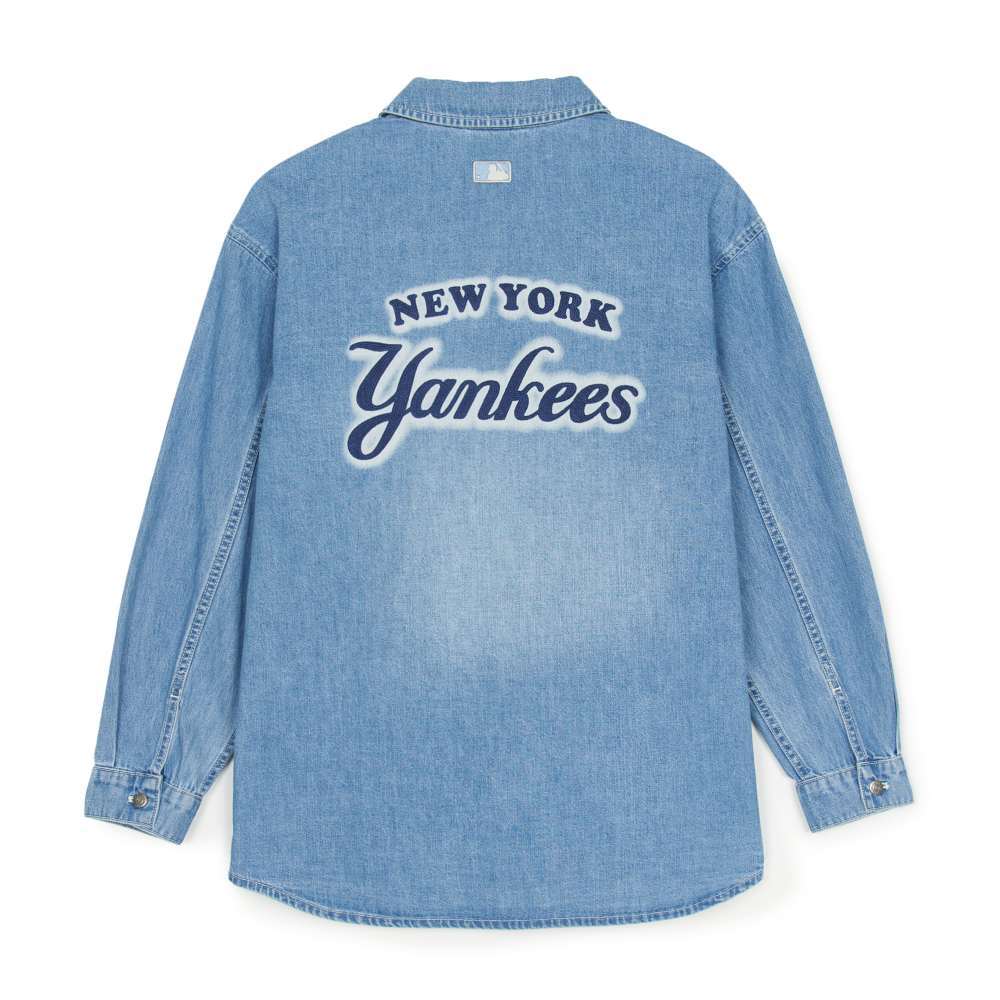 MLB 牛仔丹寧襯衫 Varsity系列 紐約洋基隊 (3ADRV0151-50BLL)