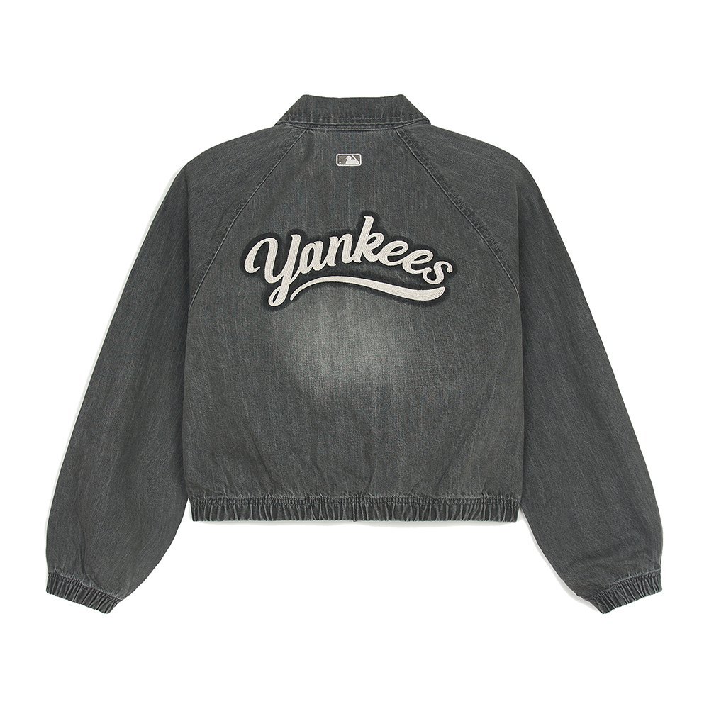 MLB 女版牛仔外套 丹寧夾克 Varsity系列 紐約洋基隊 (3FDKV0151-50GRS)