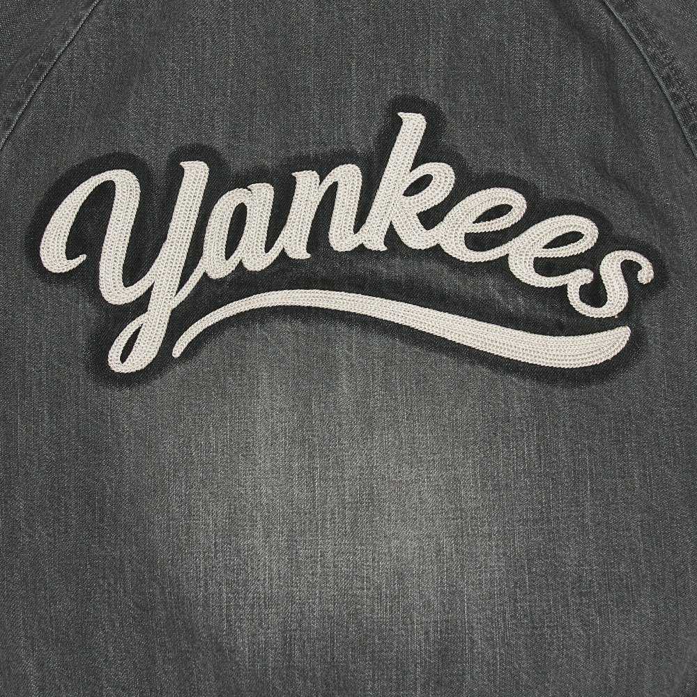 MLB 女版牛仔外套 丹寧夾克 Varsity系列 紐約洋基隊 (3FDKV0151-50GRS)
