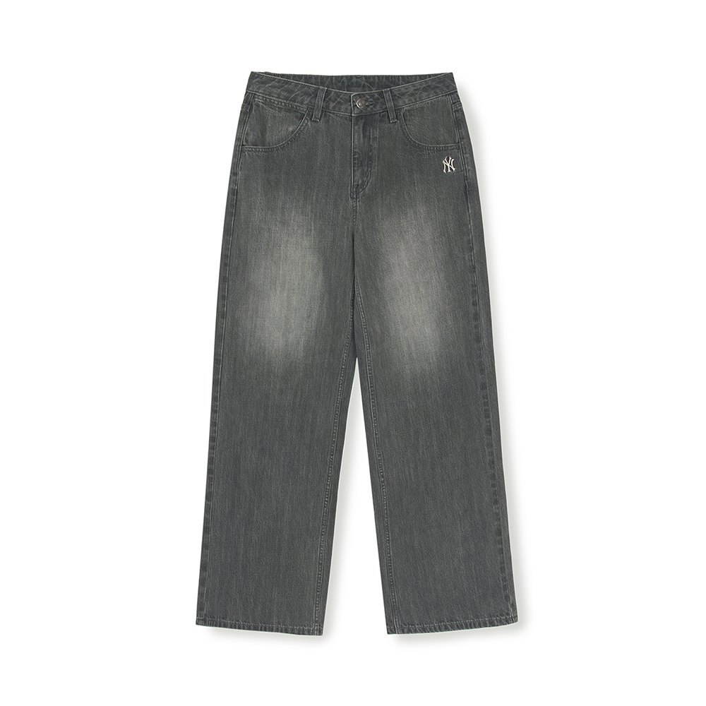 MLB 女版丹寧牛仔褲 Varsity系列 紐約洋基隊 (3FDPV0151-50GRS)
