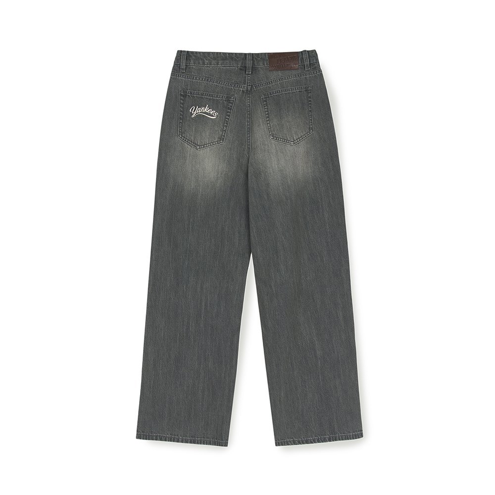 MLB 女版丹寧牛仔褲 Varsity系列 紐約洋基隊 (3FDPV0151-50GRS)