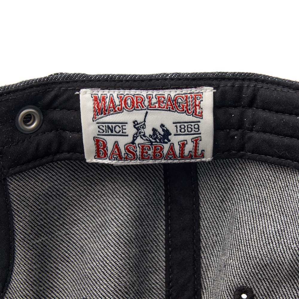 MLB 牛仔丹寧可調式硬頂棒球帽 克里夫蘭守護者隊 (3ACPD015N-45CGS)