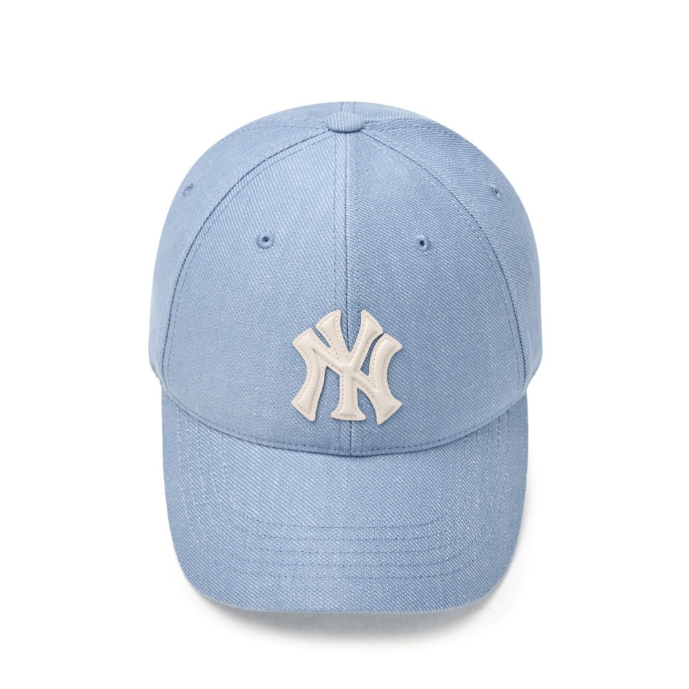 MLB 牛仔丹寧可調式硬頂棒球帽 紐約洋基隊 (3ACPD015N-50BLL)