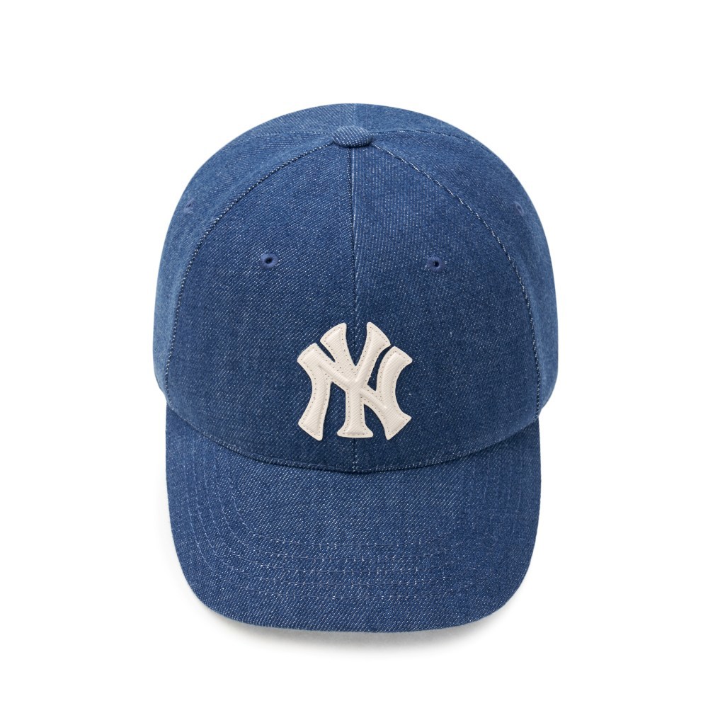 MLB 牛仔丹寧可調式硬頂棒球帽 紐約洋基隊 (3ACPD015N-50INS)
