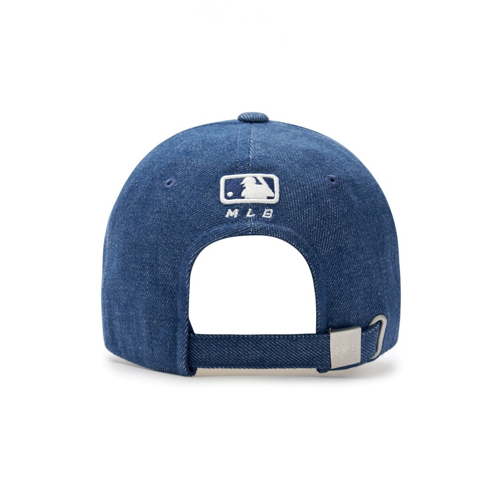 MLB 牛仔丹寧可調式硬頂棒球帽 紐約洋基隊 (3ACPD015N-50INS)