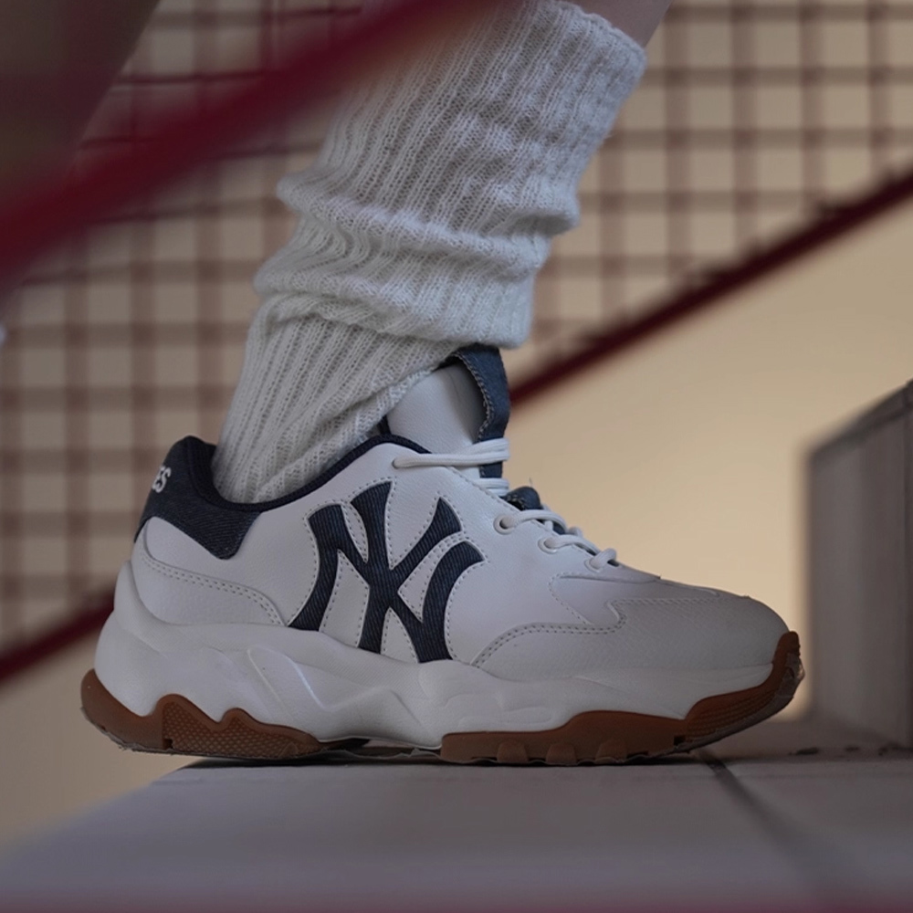 MLB 厚底老爹鞋 增高鞋 Big Ball Chunky丹寧系列 紐約洋基隊 (3ASHD045N-50NYS)