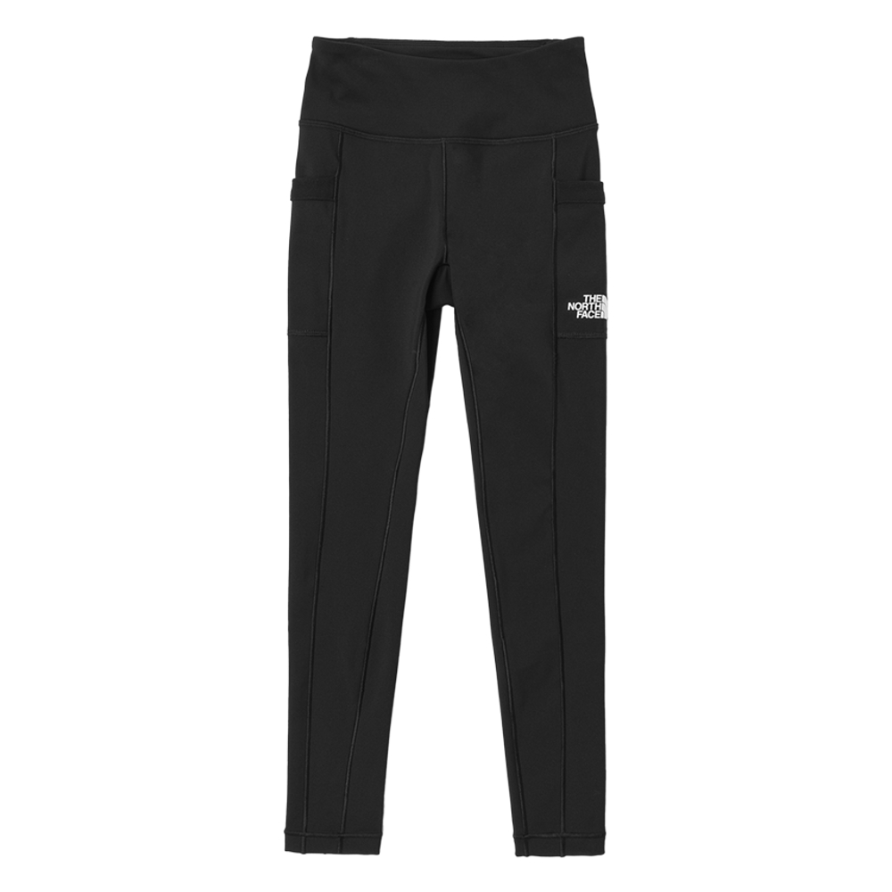 The North Face北面兒童黑色吸濕排汗緊身褲｜89XNJK3
