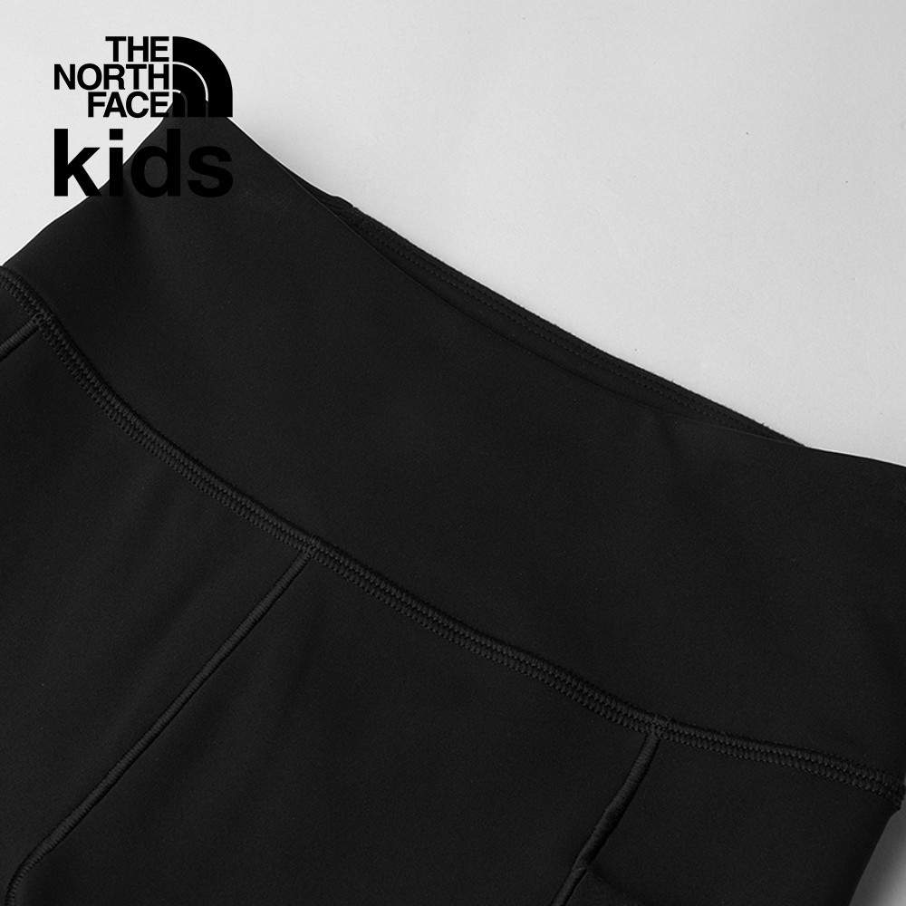The North Face北面兒童黑色吸濕排汗緊身褲｜89XNJK3