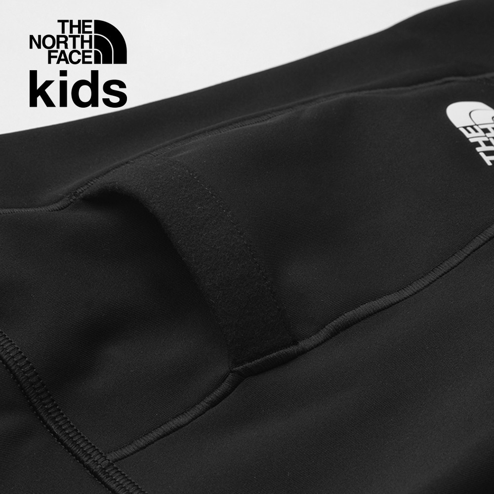 The North Face北面兒童黑色吸濕排汗緊身褲｜89XNJK3