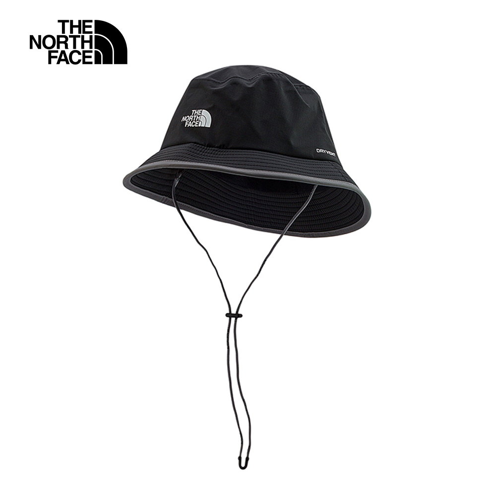 The North Face北面男女款黑色DryVent防水透氣漁夫帽｜8A29WOO