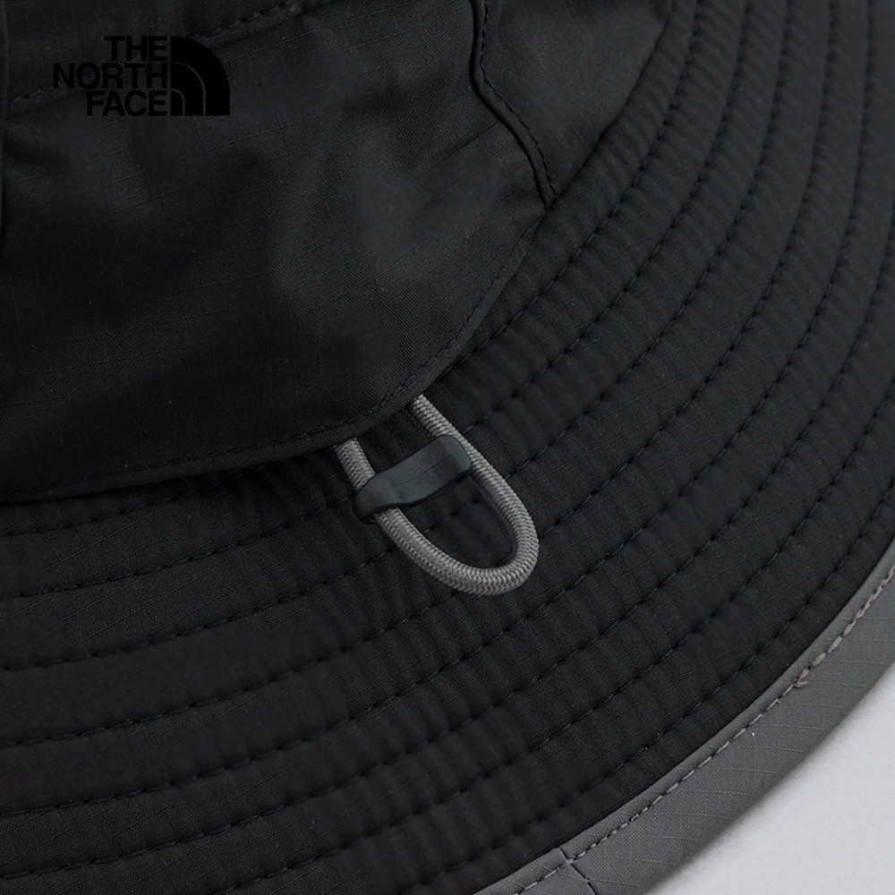 The North Face北面男女款黑色DryVent防水透氣漁夫帽｜8A29WOO