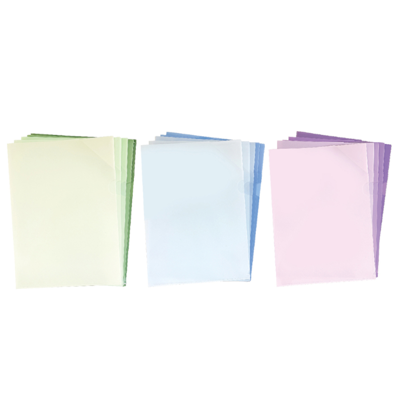 彩系列 漸層色資料夾 A4-薄荷曼波/冰藍拿鐵/烏梅子醬