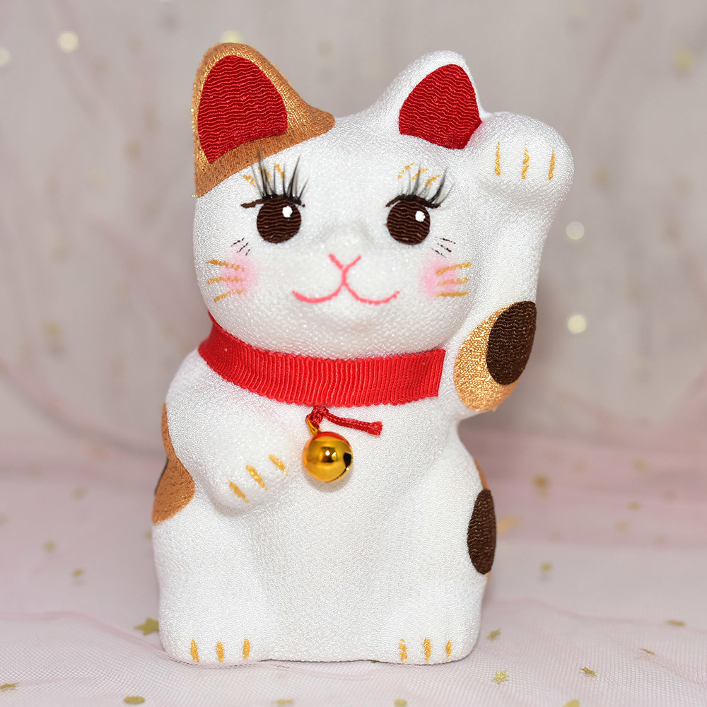 日本製富士山開運招財貓鑰匙扣鑰匙圈吊飾