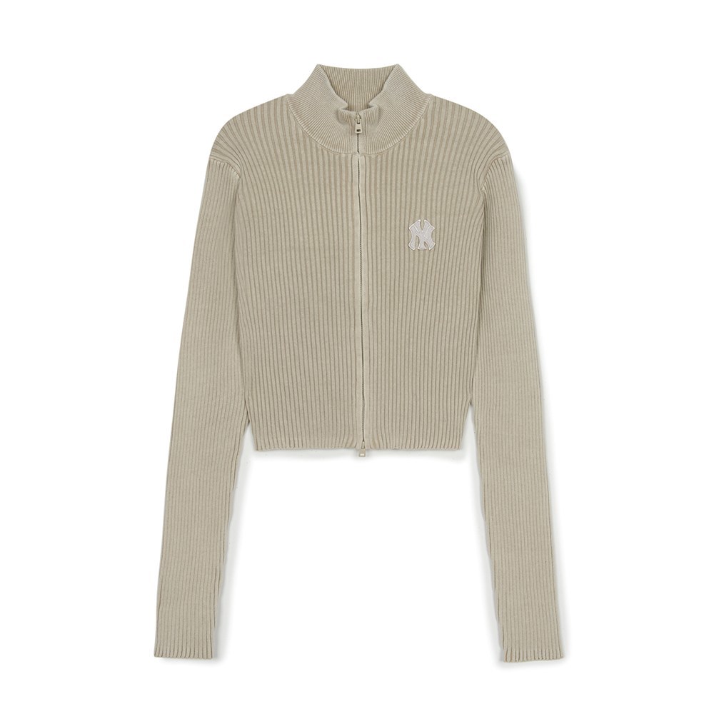 MLB 女版長袖復古水洗針織衫 紐約洋基隊 (3FKCB0151-50SAM)