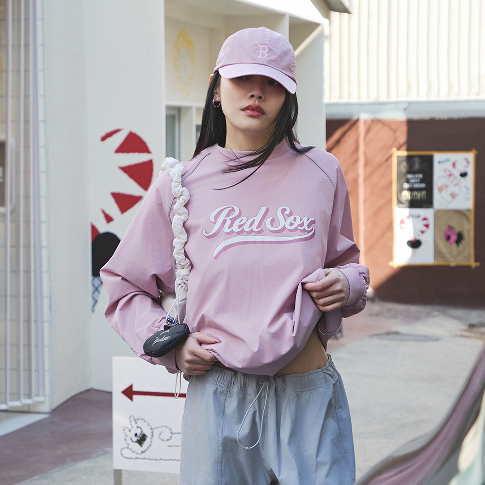 MLB 可調式軟頂 涼感尼龍棒球帽 跑步帽 波士頓紅襪隊 (3ACPB055N-43PPM)