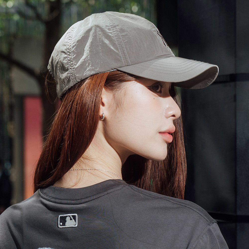 MLB 可調式軟頂 涼感尼龍棒球帽 跑步帽 紐約洋基隊 (3ACPB055N-50BRM)