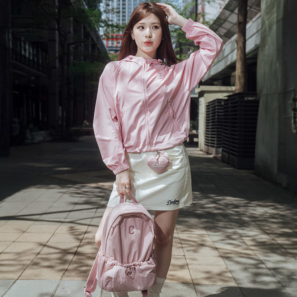 MLB 愛心造型耳機包 鑰匙圈 克里夫蘭守護者隊 (3APOH015N-45PKM)