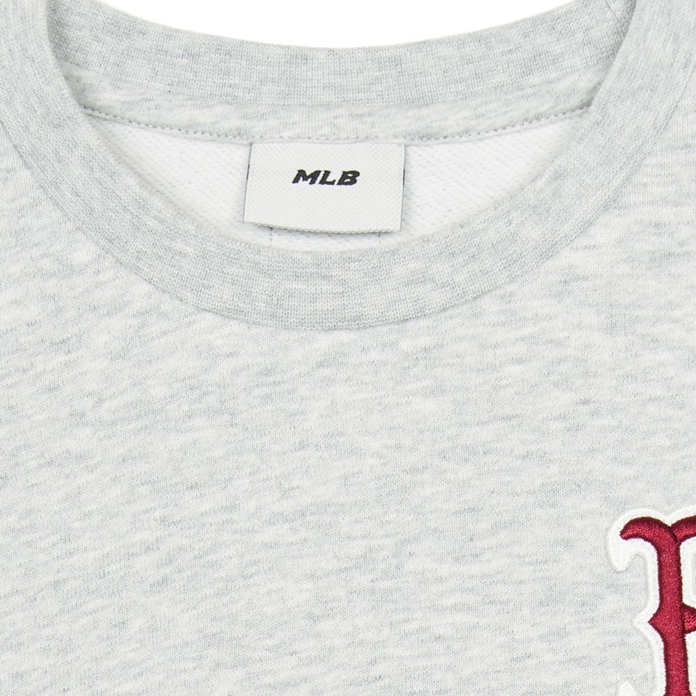 MLB KIDS 小Logo大學T 童裝 波士頓紅襪隊 (7AMTB0151-43MGL)