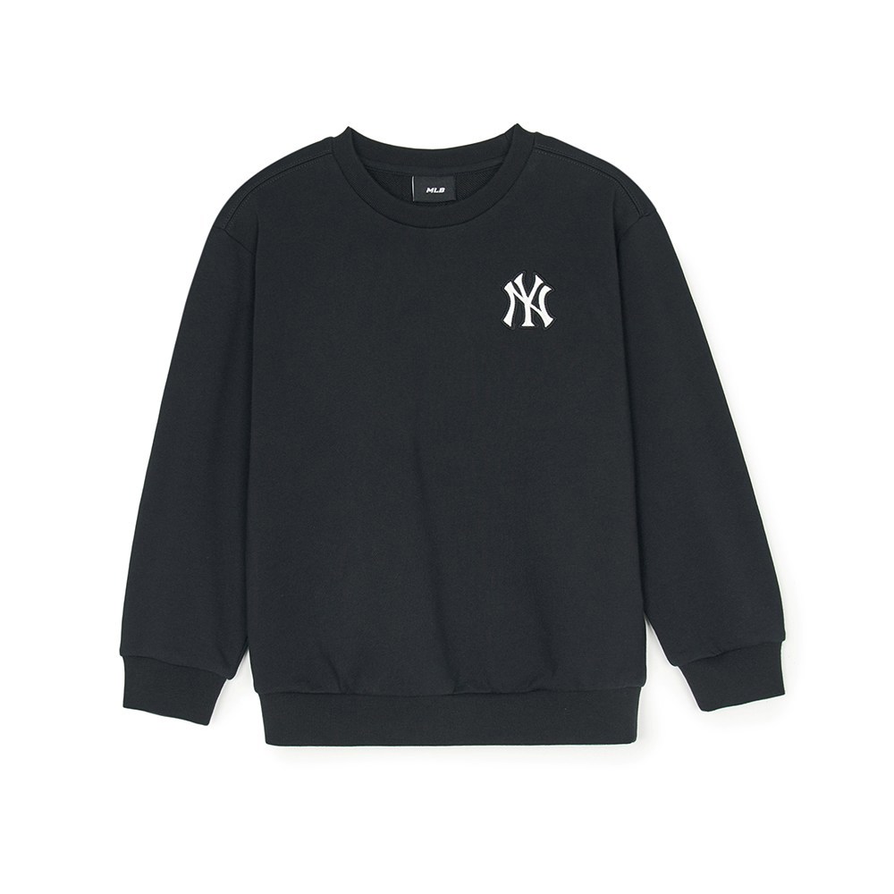 MLB KIDS 小Logo大學T 童裝 紐約洋基隊 (7AMTB0151-50BKS)