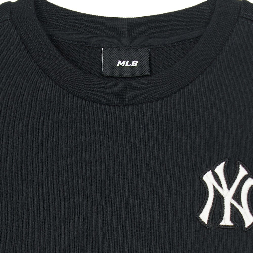 MLB KIDS 小Logo大學T 童裝 紐約洋基隊 (7AMTB0151-50BKS)