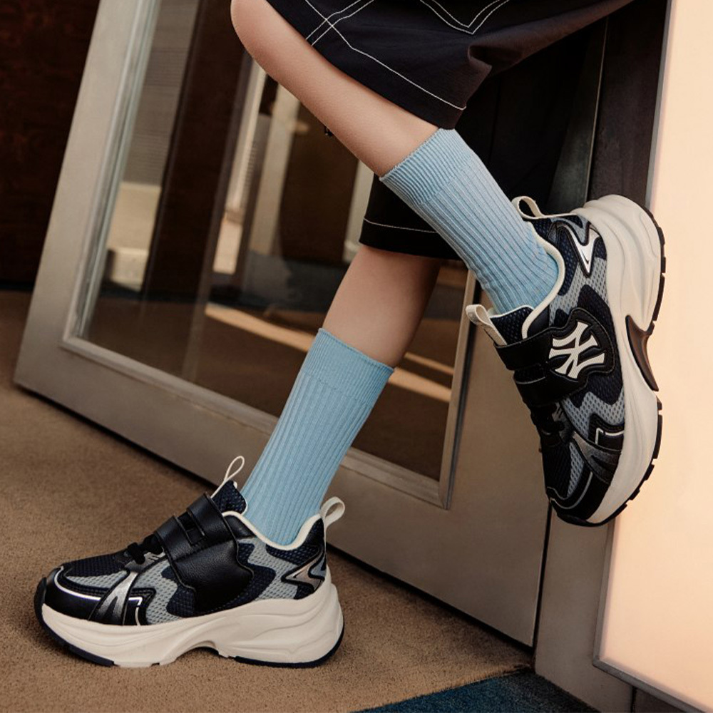 MLB KIDS 老爹鞋 童鞋 Curve Runner系列 紐約洋基隊 (7ASHCB05N-50BKS)