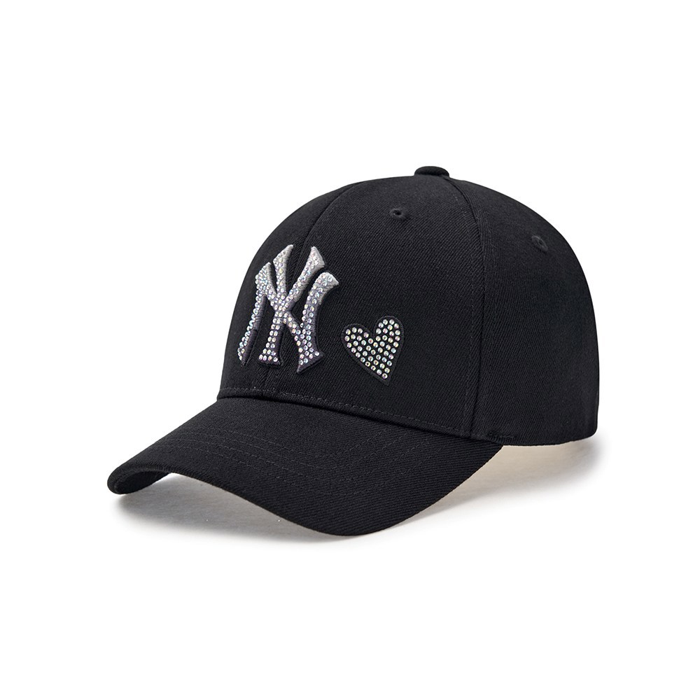 MLB KIDS 可調式水鑽棒球帽 童帽 紐約洋基隊 (7FCP4405N-50BKS)