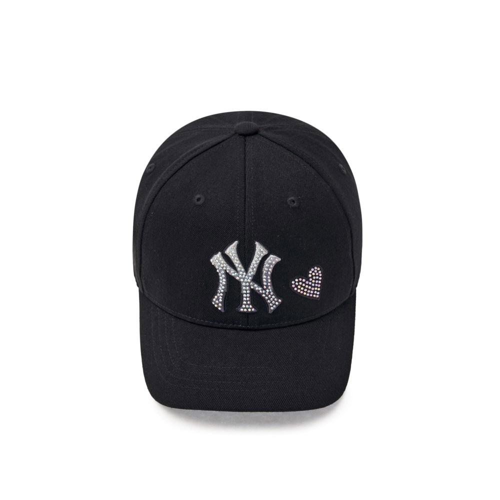 MLB KIDS 可調式水鑽棒球帽 童帽 紐約洋基隊 (7FCP4405N-50BKS)