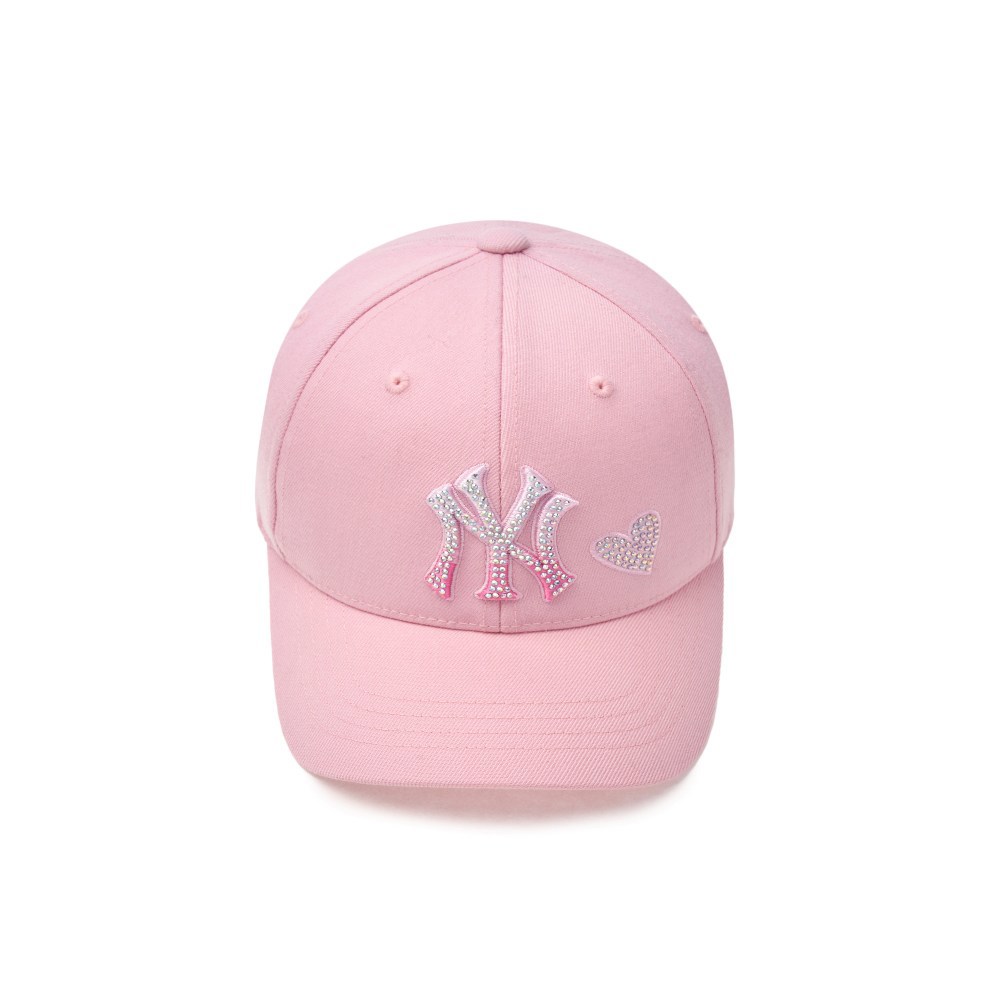 MLB KIDS 可調式水鑽棒球帽 童帽 紐約洋基隊 (7FCP4405N-50PKL)