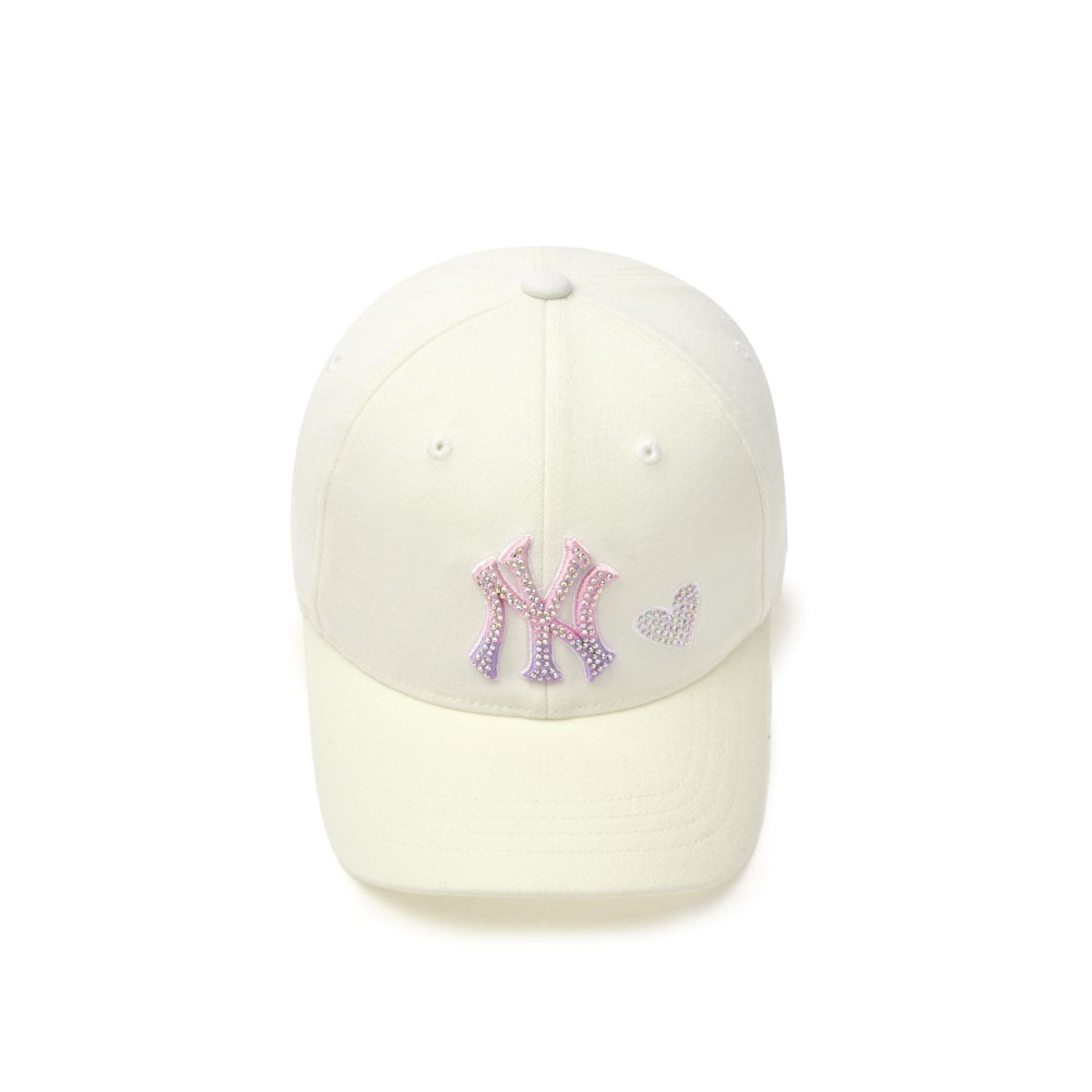 MLB KIDS 可調式水鑽棒球帽 童帽 紐約洋基隊 (7FCP4405N-50WHS)