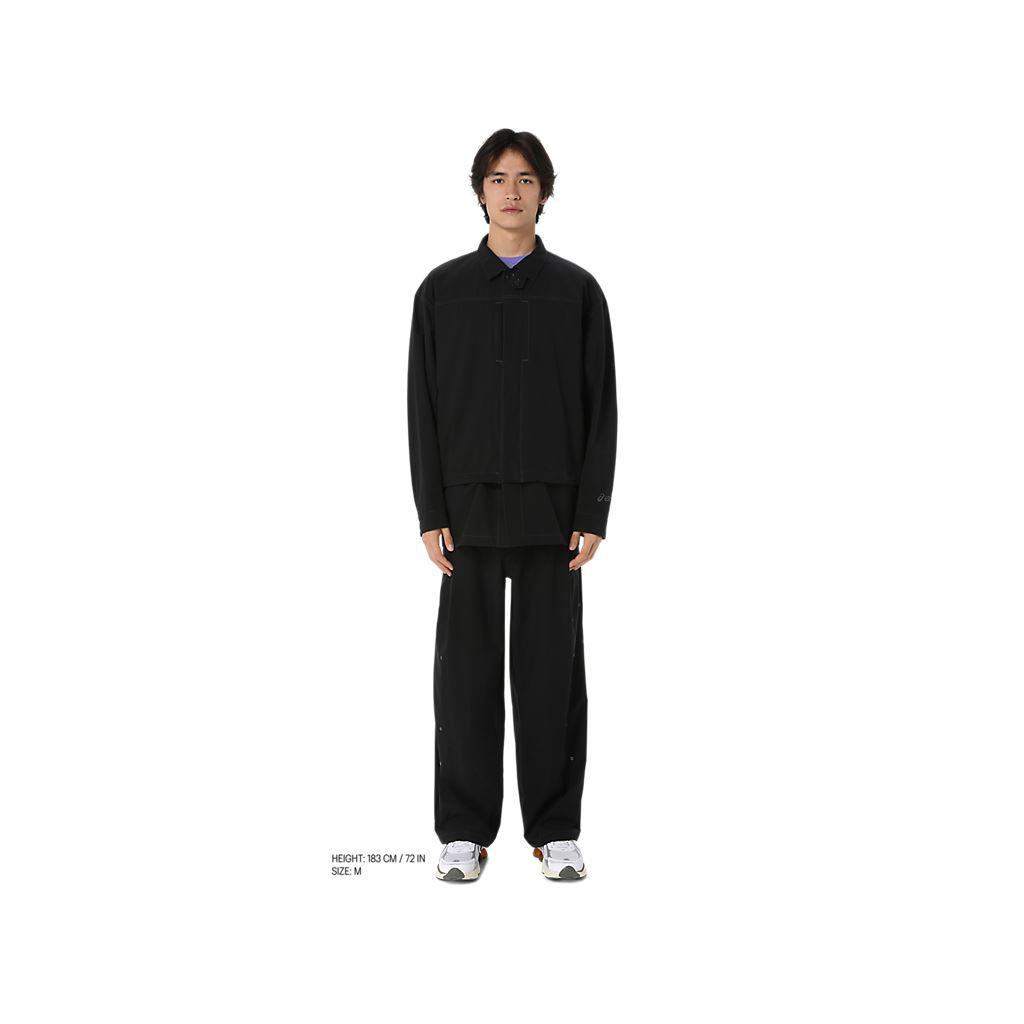 平織立領長袖外套 男女中性款  運動休閒外套 2203A307-001