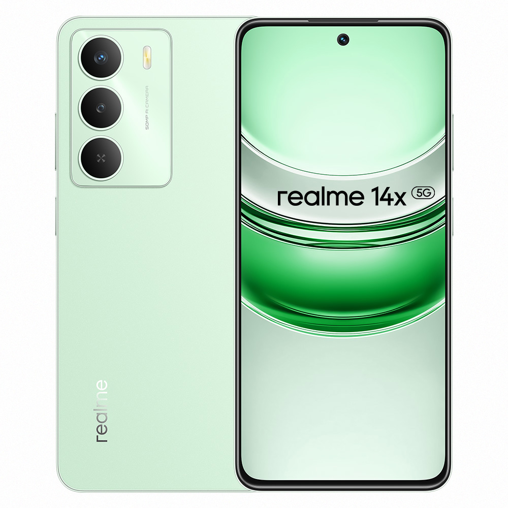 最安値！】realme 14X スマートフォン本体 グリーン 128GB realme】14x