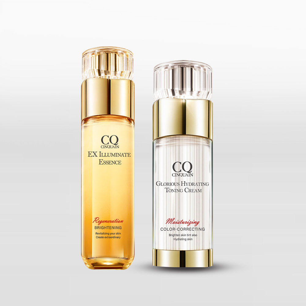 【限時6折】CQ思珂 璀璨光晶透活膚露(小仙露)+璀璨光水透嫩提亮UV素顏霜