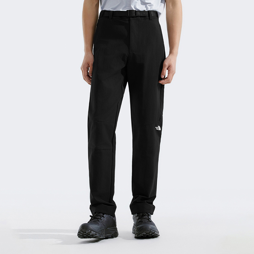 【10/26 12點限時搶購】The North Face北面男款黑色吸濕排汗可調節褲腰休閒長褲｜8BA74H0