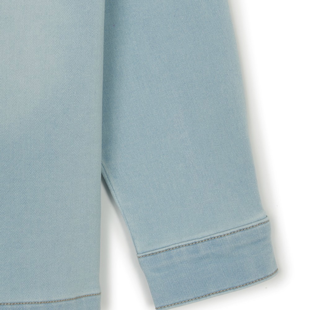 MLB KIDS 牛仔丹寧襯衫 童裝 紐約洋基隊 (7AWSB0151-50BLL)