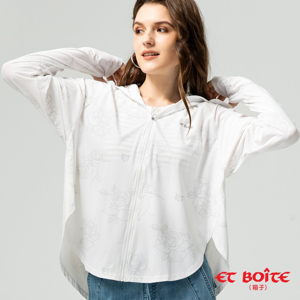 【外套年貨㊣獨家價】UPF100斗篷設計防曬連帽外套 - BLUE WAY ET BOîTE 箱子