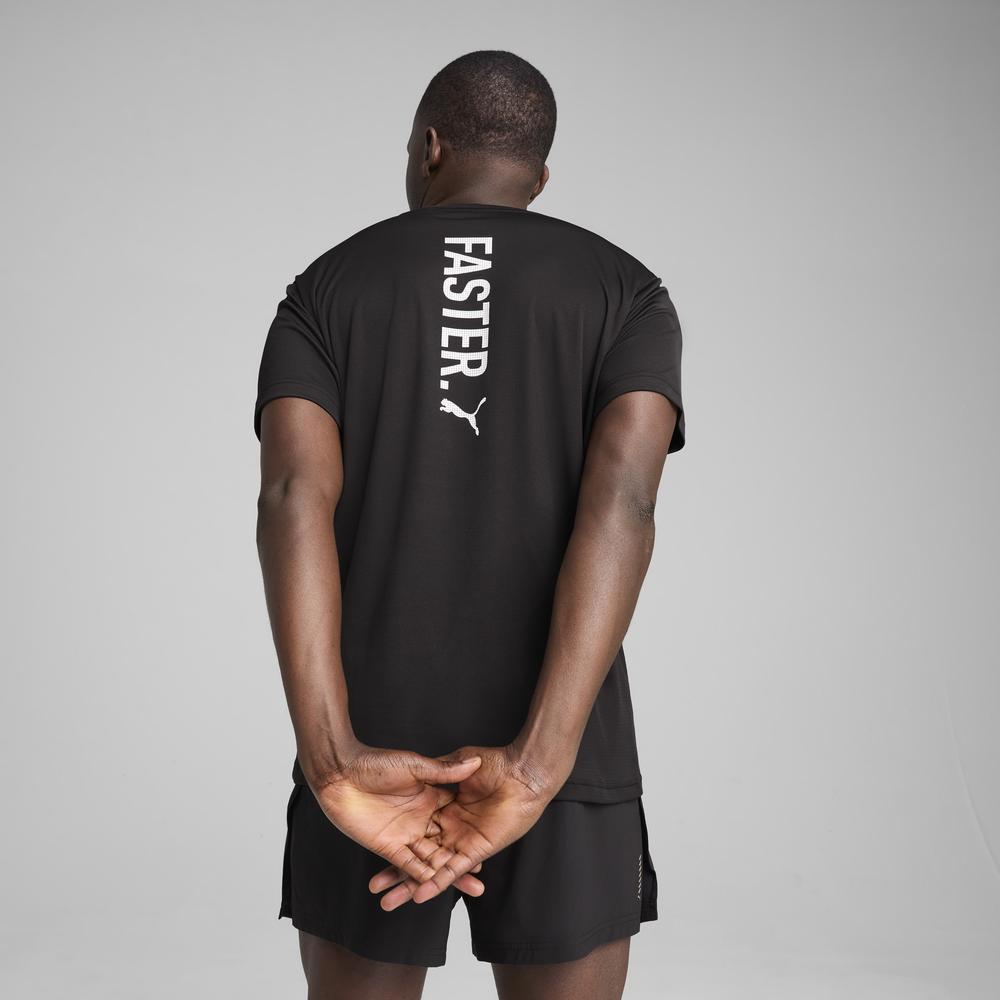 PUMA 跑步系列Faster圖樣短袖T恤 男性