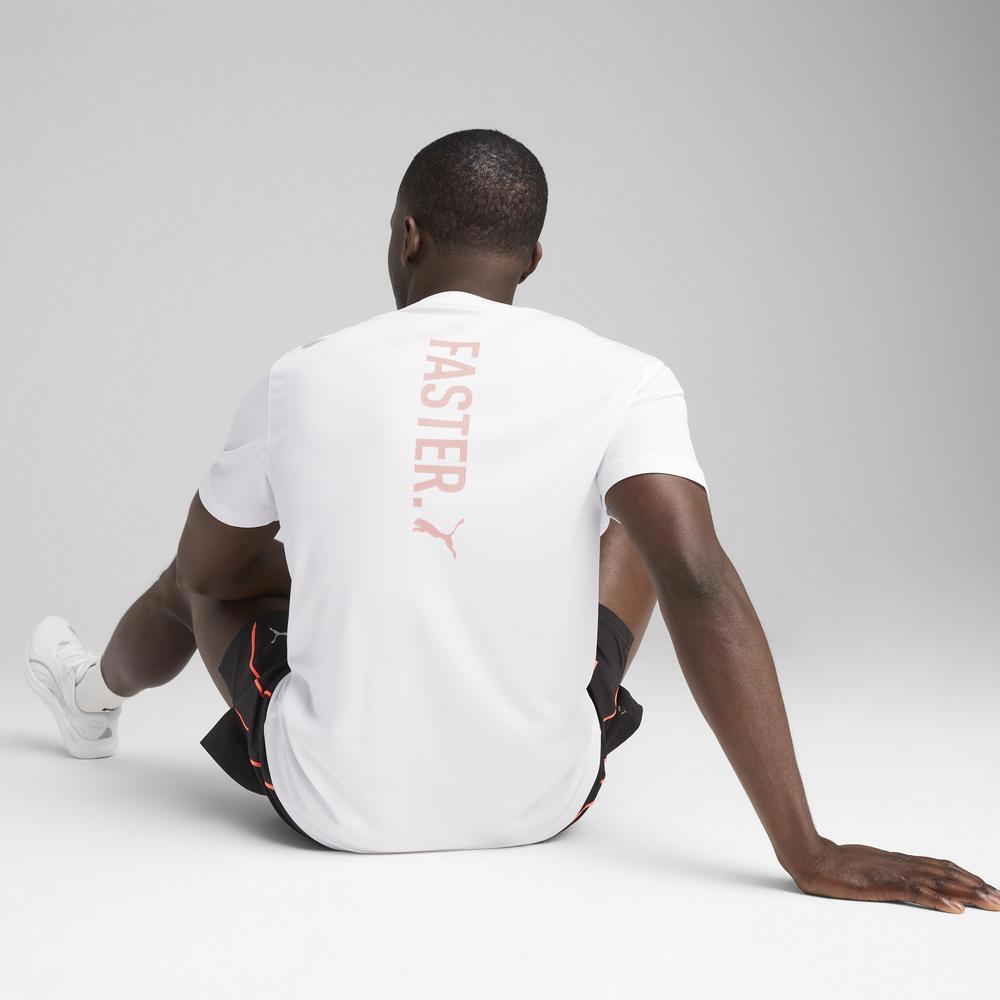 PUMA 跑步系列Faster圖樣短袖T恤 男性