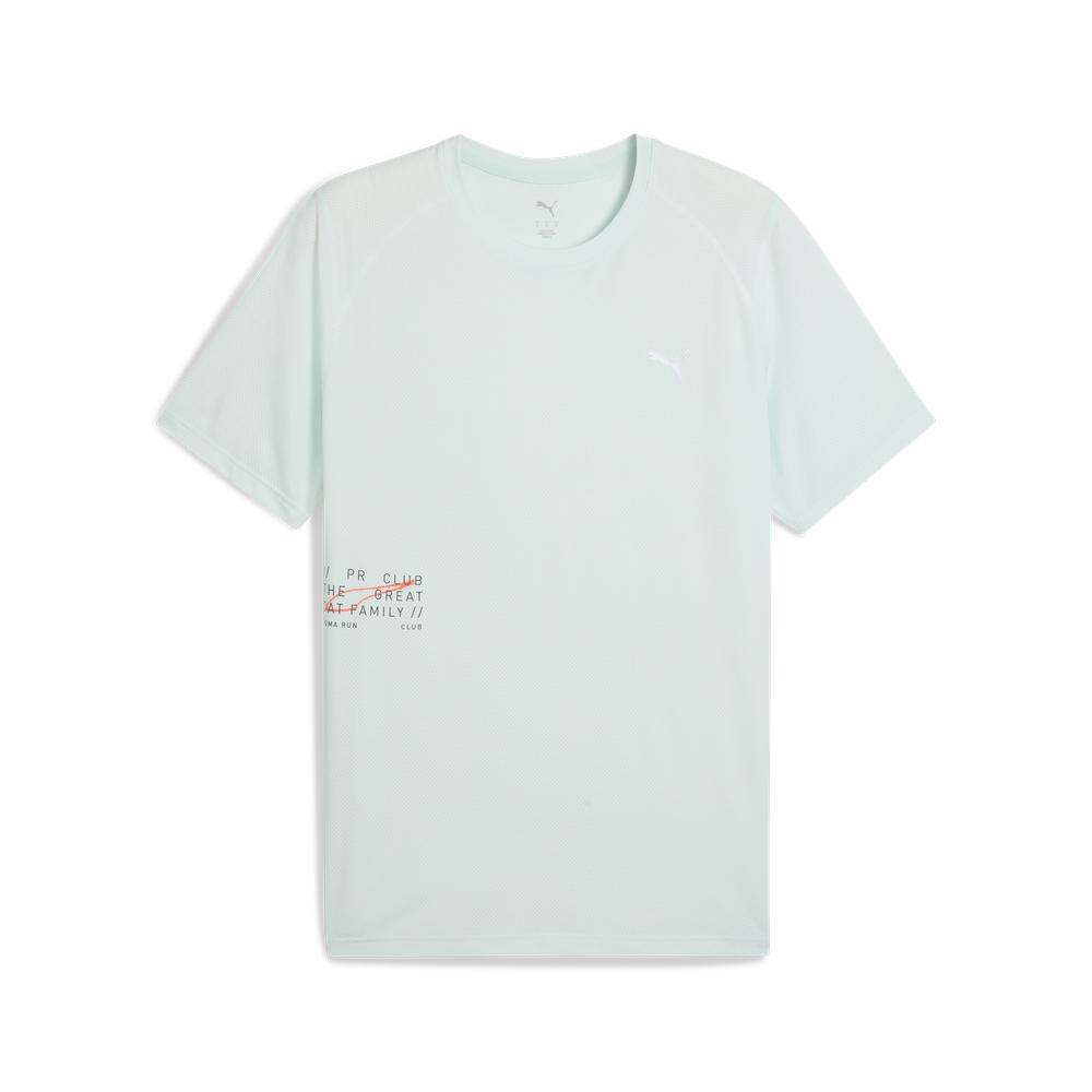 PUMA 跑步系列圖樣Mesh短袖T恤 男性