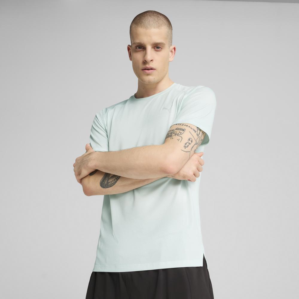 PUMA 跑步系列圖樣Mesh短袖T恤 男性